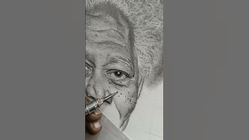 Morgan freeman hyper realistic sketch || beginner