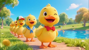 Vịt Con Xếp Hàng 🐥 Bài Hát Thiếu Nhi Dạy Bé Thói Quen Tốt | Nhạc 3D Vui Nhộn Cho Bé Ngoan