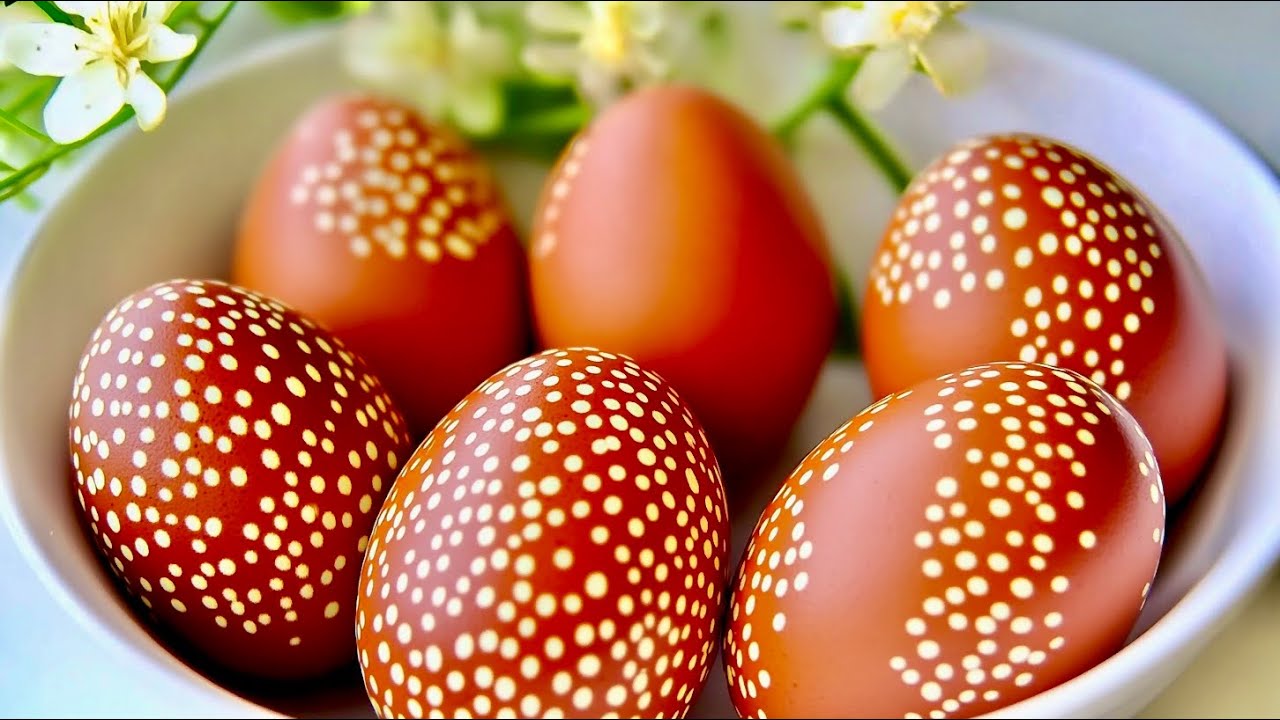 ВСЕГО ЗА 3 МИНУТЫ! Как оригинально покрасить яйца на ПАСХУ! ЭТО ТАК ЛЕГКО и БЫСТРО!