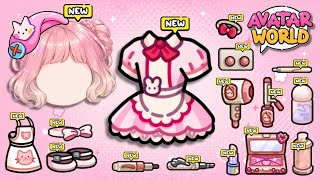 NEW! 🩷 NEW IDEA CREATE CHARACTER PINK SO CUTE ! UNLOCK SECRET COLLECTION IN AVATAR WORLD 😍🌎 PAZU