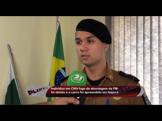 


CARRO FOI ENCAMINHADO PARA O PÁTIO DA 3a. CIA, MOTORISTA SEM HABILITAÇÃO EM IBIPORÃ