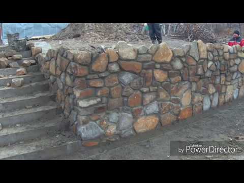 Видео: Как се подрежда каменна подпорна стена?