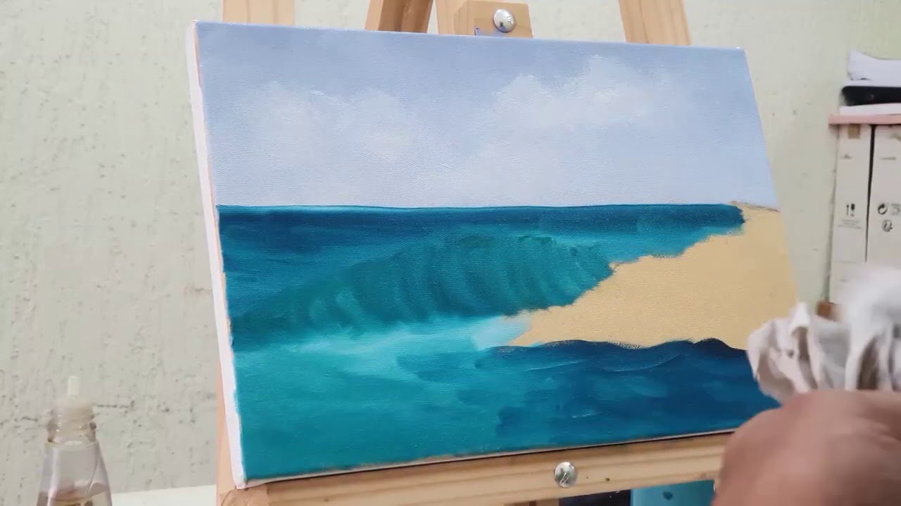 Pintando o mar... | Professor Costerus