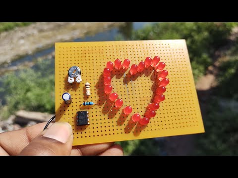 Heart blinking LED