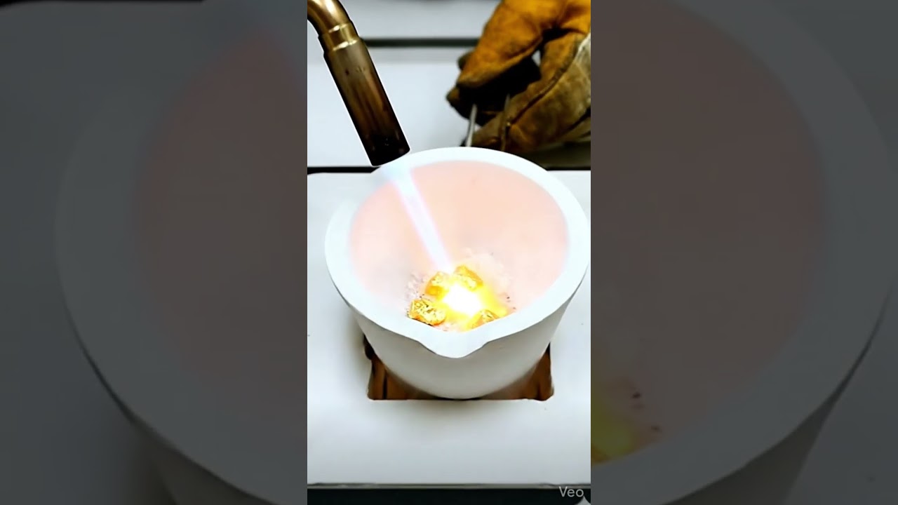 Real Gold Bar Made From Molten Gold 🔥 | Satisfying Metal Pour 