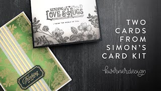 How to Make Two Cards Using Simon's Latest Card Kit