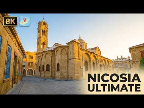 Nicosia Cyprus 8K Streets and Points of Interest Tour