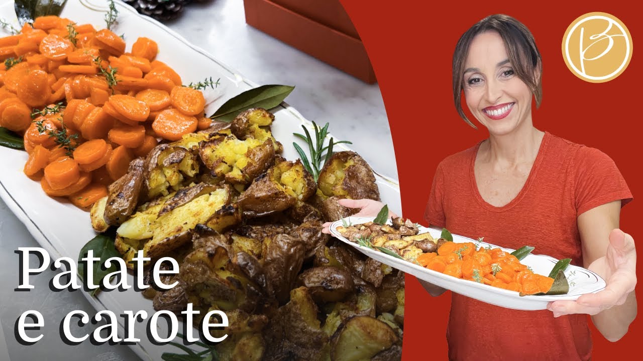 Patate schiacciate al forno e carote glassate - Benedetta Parodi Official