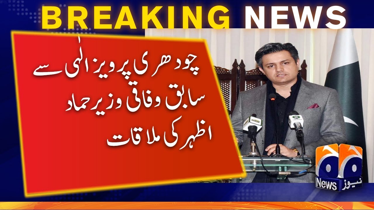 Former Federal Minister Hammad Azhar Meets Chaudhry Pervaiz Elahi