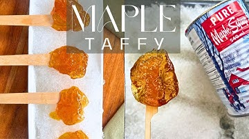 How to make Maple Syrup Taffy in the snow!