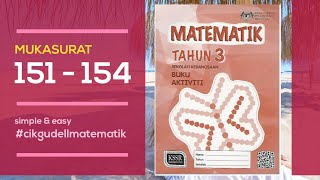 Piktograf, Carta Palang dan Carta Pai Buku Aktiviti Matematik Tahun 3 (ms151,ms152,ms153,154)
