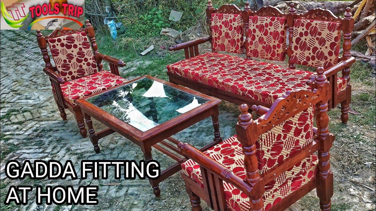 Wooden Sofa Gadda Fitting Dly Sofa Tricks. YouTube