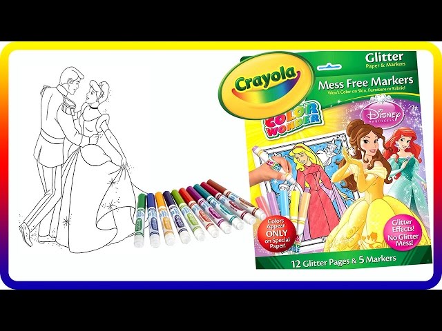 Crayola Color Wonder Mess-Free Glitter Paper & Markers Kit, Disney Fro