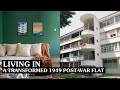 Inside A Suave Modern British Colonial Style HDB Home In Tiong Bahru (From Its Original 1949 State!)