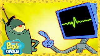 30 minutos de Plankton y Karen, la mejor pareja de Fondo de Bikini | Bob Esponja en Español