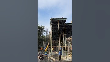 Green formwork installation process #shorts #construction #building #civilengineering
