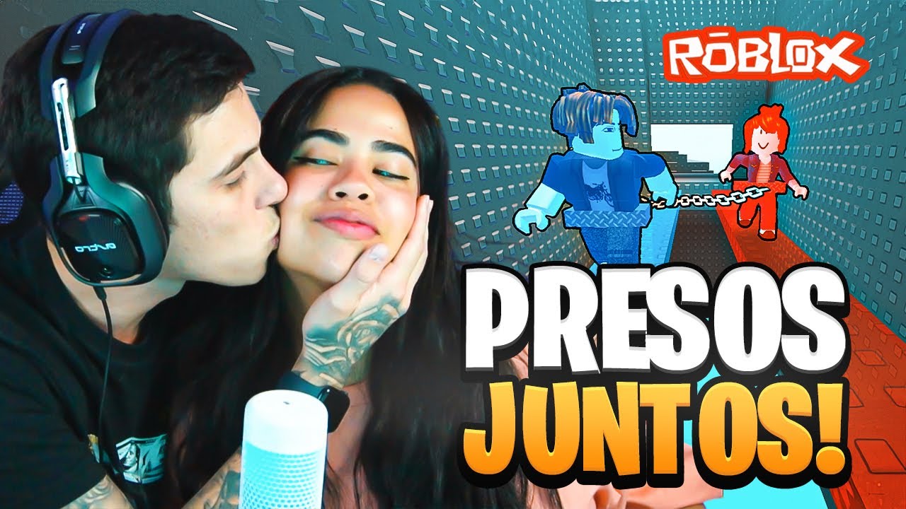 Desafio de CASAL: Sobrevivemos ao ENCADERNADOS no Roblox?!