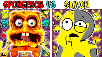 ALL SPONGEBOB VS SIMON TEST | FNF Character Test | Gameplay VS Playground