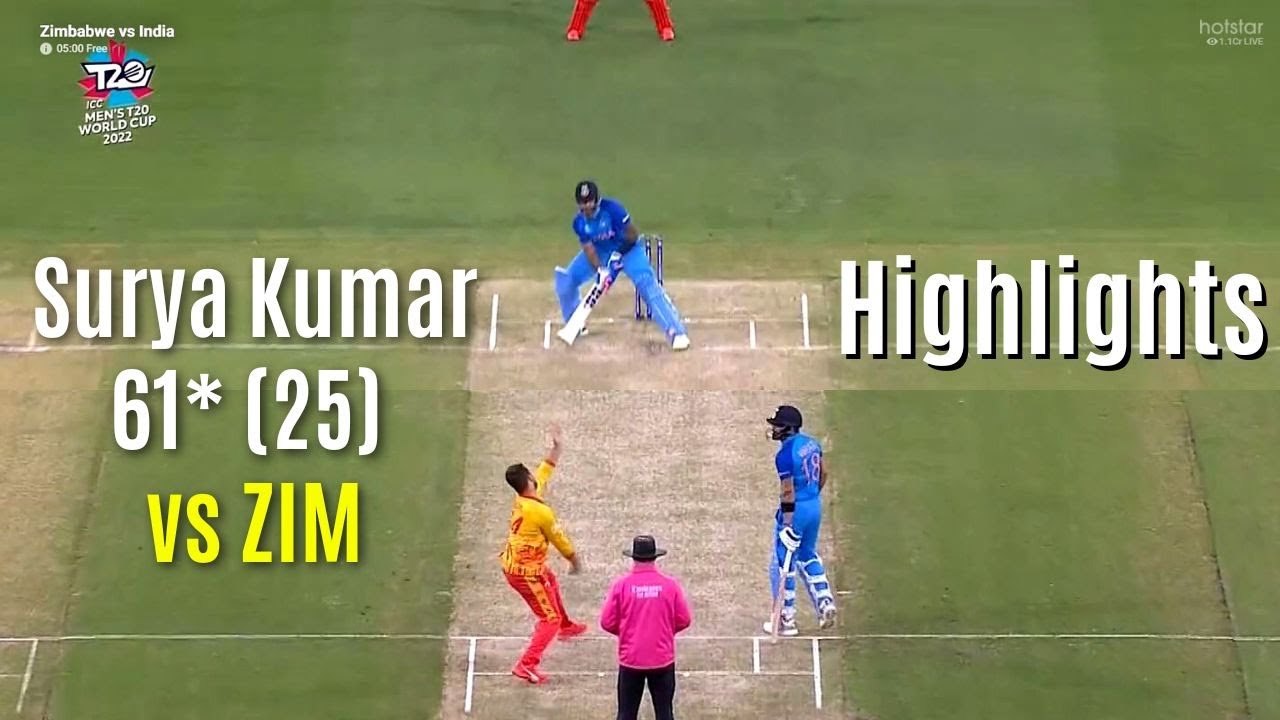 Suryakumar Yadav hits 61* (25) Batting Highlights IND vs ZIM Highlights SKY Batting vs Zimbabwe