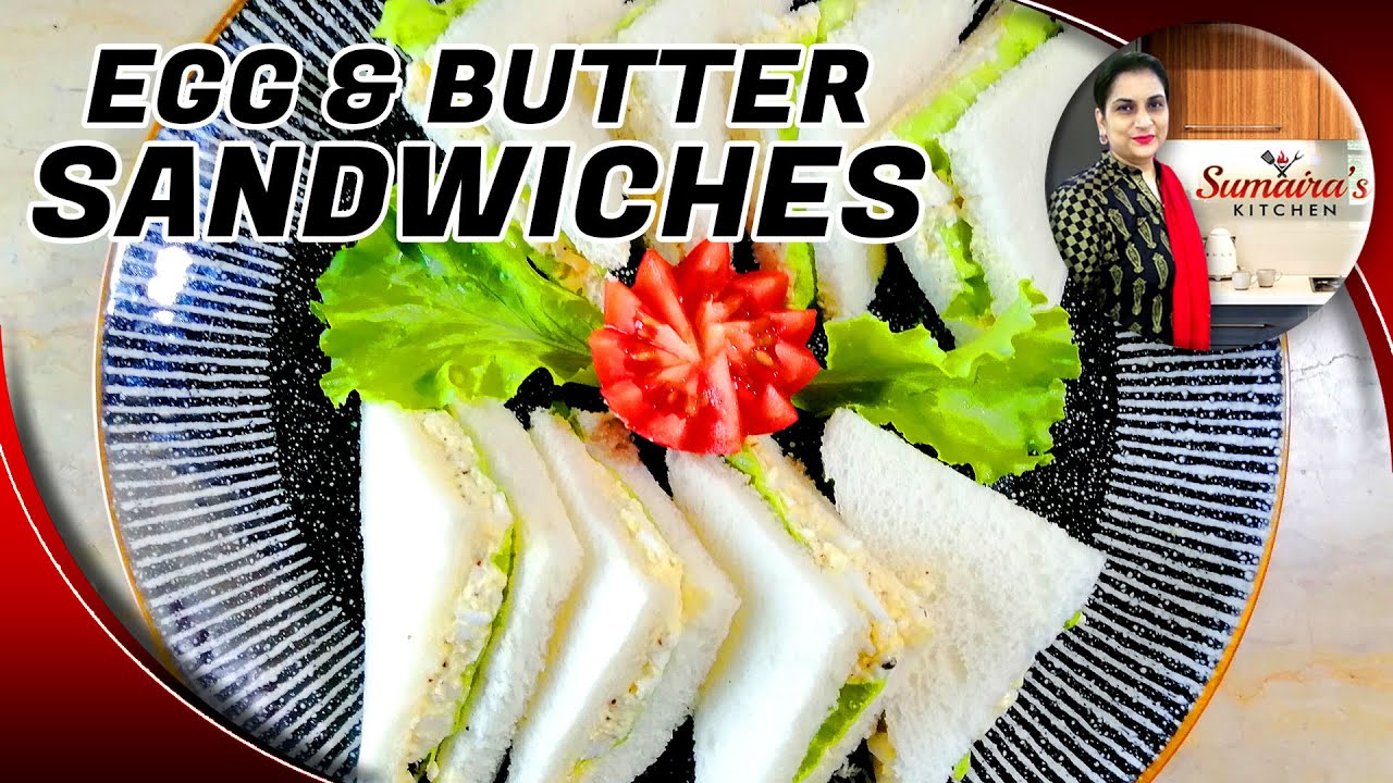 Egg & Butter Sandwich Recipe | How To Make Egg Sandwich | Egg Butter ...
