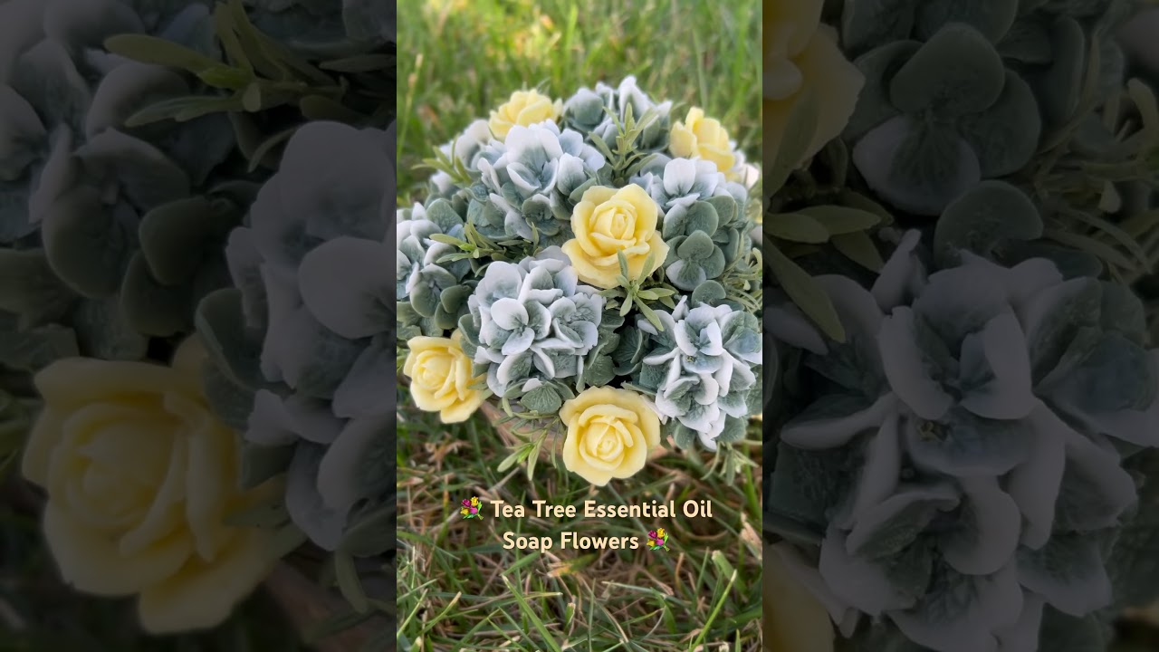 Soap Flower Arrangement Infused with Tea Tree Essential Oils