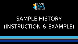 SAMPLE History (Instruction & Example)