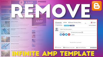 Remove Disqus Comments Box From  Infinite AMP Responsive Blogger Template || Desimesikho 2020