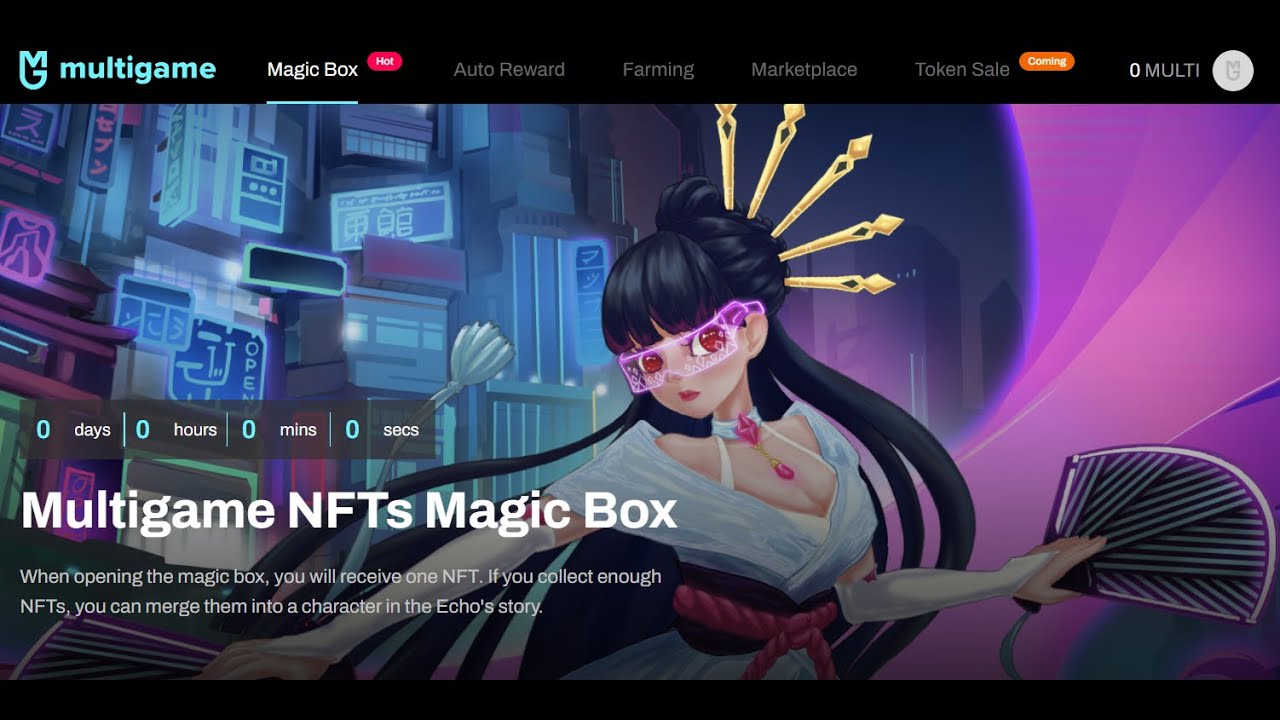 First Initial NFT Offering Experience, featuring: MultiGame