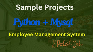 PROJECTS | EMPLOYEE MANAGEMENT SYSTEM USING PYTHON & MYSQL