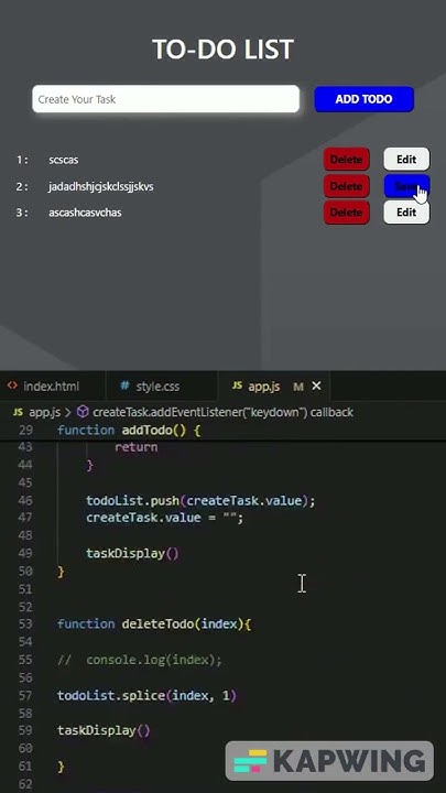 To-Do List Using HTML,CSS | JavaScript #coding#frontendcourse#htmlcss # ...