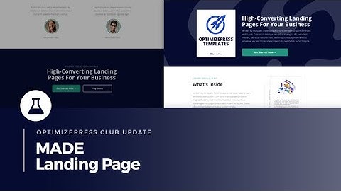 OptimizePress Club: Made Landing Page Template