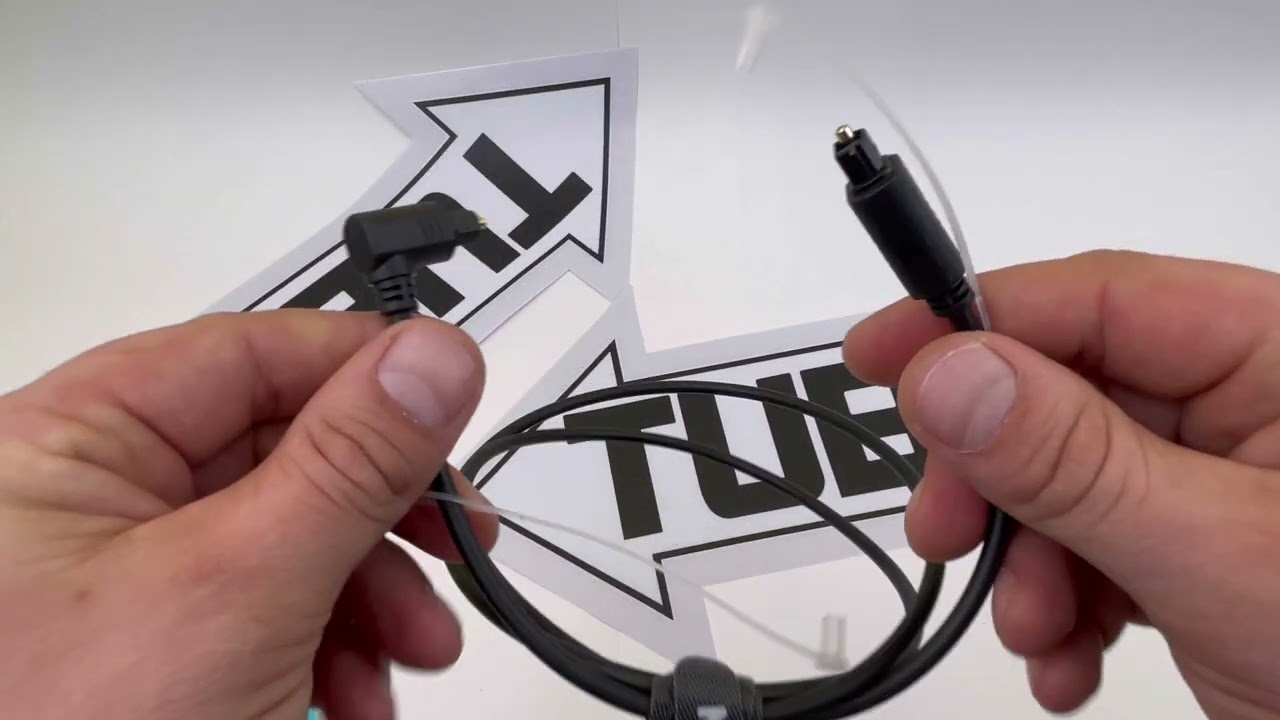 Кабель TUBON Оптический Угловой Toslink L - Toslink / Optical / SPDIF OD4.0 ПВХ T006 1м.