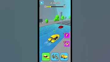 🫦 Shape-shifting Funny Race Gameplay New hyper casual    🫶 games level 312 #shorts #gameplay