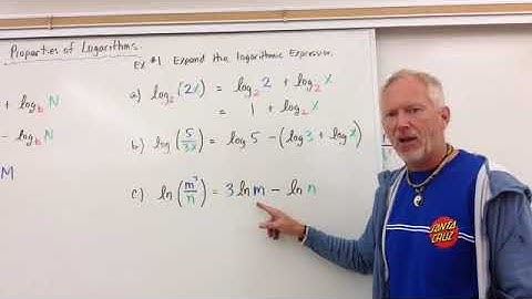 Log Properties (Expand and Condense Logarithmic Expressions)