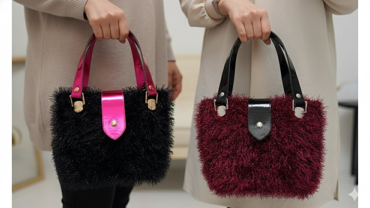 Makrome Ve Sakallı İpten Çanta Yapımı - Püsküllü İpten Çanta Yapımı - Süslü Çanta Yapımı