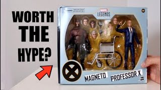 HYPE! Marvel Legends X-Men Magneto Professor X 2 Pack Action Figures Toy Review