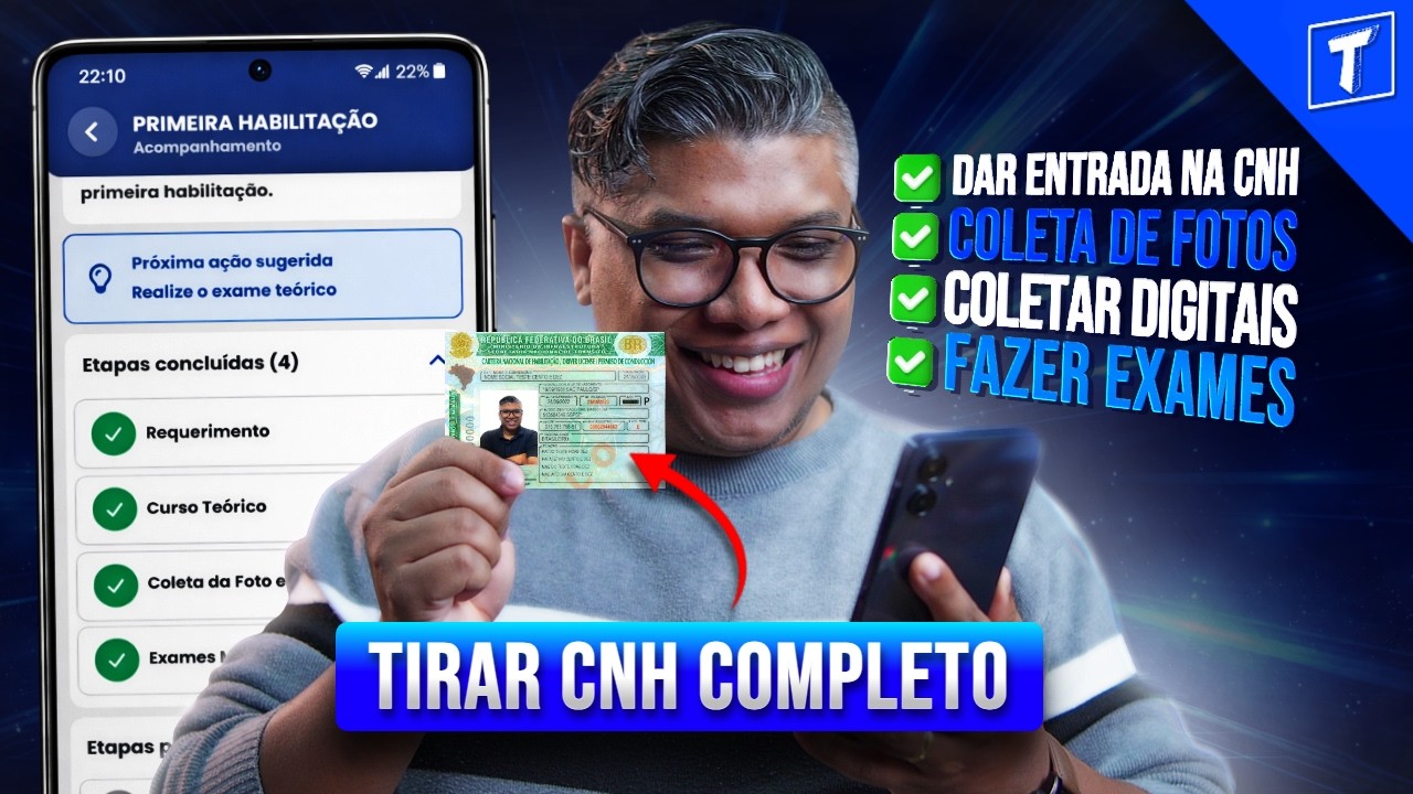 Tirar CNH Pelo Celular: Guia Atualizado do Zero! EXAMES + BIOMETRIA!