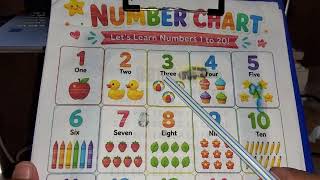 Number Chart, Let's Learn Numbers 1-20