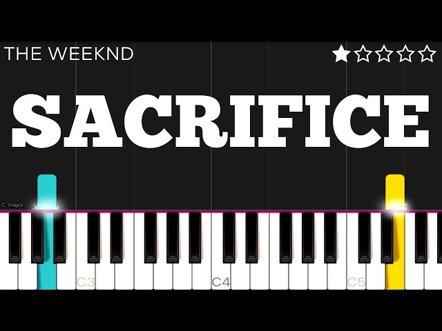 The Weeknd - Sacrifice - Sheet Music For Piano