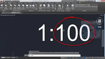 Como imprimir na escala de 1 100 no AutoCAD?