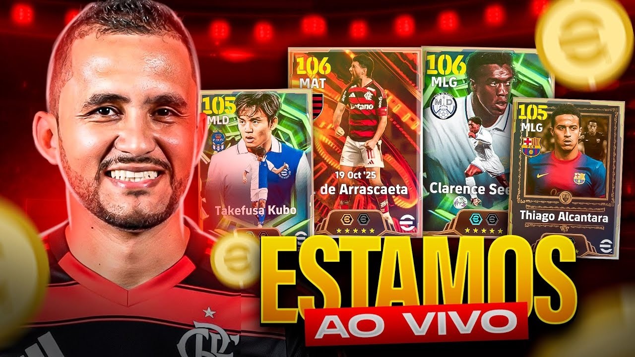 🚨 PÓS ATUALIZAÇÃO DO DOMINGÃO AO VIVO | CONFERINDO AS NOVIDADES DO DOMINGO COM JOGATINA NO EFOOTBALL