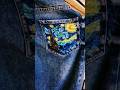 Paint Van Gogh on jeans. #vangogh, #starnight, #vangoghpainting, #shorts, #paintingjeans,