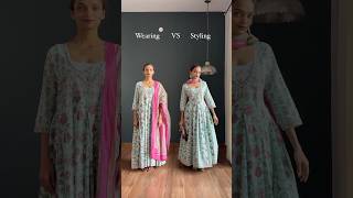 Wearing Vs Styling A Loose Anarkali Suit ? anarkali cottonsuits grwm summeroutfits