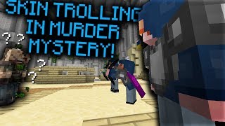 CRAZY SKIN TROLL! - Hypixel Murder Mystery (FUNNY!)