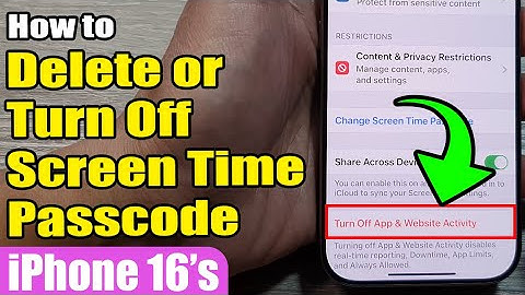 🛑 How to Delete or Turn Off Screen Time Passcode on iPhone 16/16 Pro Max | iOS 18