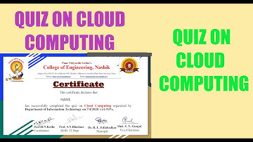 CLOUD COMPUTING QUIZ ||WITH FREE CERTIFICATE||