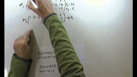 Inverse of a matrix (part 1) elementary row operation matrices (part 1a)