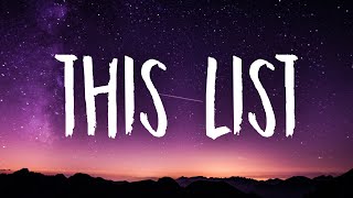 Grace Gachot - This List (Lyrics) Resimi