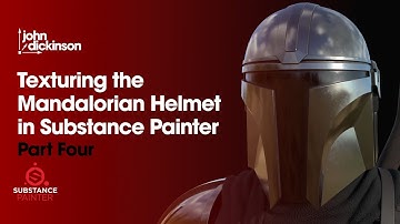 Texturing  the Mandalorian Helmet in Substance Painter - Part Four
