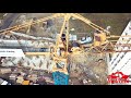 Very Dangerous Crane Assembly Drone View